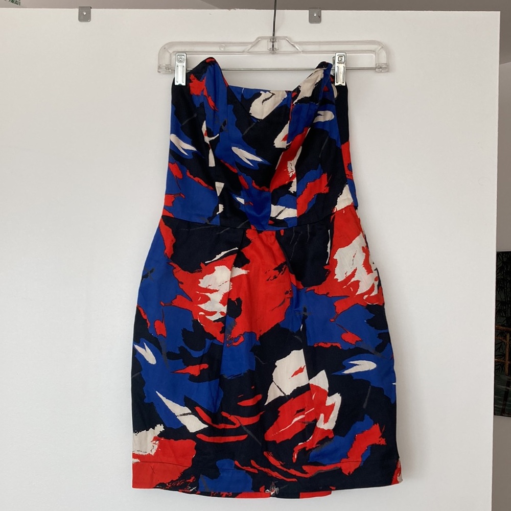 French connection strapless dress with pockets